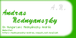 andras mednyanszky business card